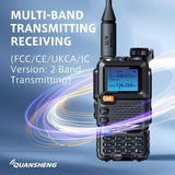 Quansheng UV-5R Plus radio UK with multi-band transmitting and receiving features