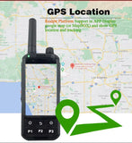GPS device with map display on a map background