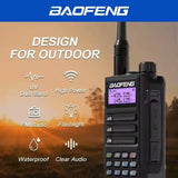 BAOFENG UV-16 Pro Black UHF/VHF IP68 Walkie Talkie - BLACK Rugby Radios UK