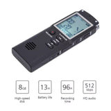 Unbranded 16GB digital voice recorder with LCD display, high-quality audio and long recording time