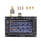 Mini1300 4.3" LCD 0.1-1300MHz HF/VHF/UHF ANT SWR Antenna Analyzer Meter Tester