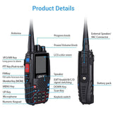 QYT Quad Band Handheld Two Way Radio KT-8R 4Band Outdoor Intercom Color Display