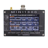 Mini1300 4.3" LCD 0.1-1300MHz HF/VHF/UHF ANT SWR Antenna Analyzer Meter Tester