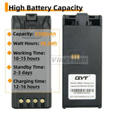 QYT CB-58 Walkie Talkie 27MHz AM/FM CB Ham Radio Transceiver Handheld 4W 4100mAh