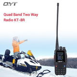 QYT Quad Band Handheld Two Way Radio KT-8R 4Band Outdoor Intercom Color Display