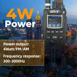 QYT CB-58 Walkie Talkie 27MHz AM/FM CB Ham Radio Transceiver Handheld 4W 4100mAh