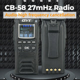 QYT CB-58 Walkie Talkie 27MHz AM/FM CB Ham Radio Transceiver Handheld 4W 4100mAh