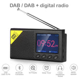 DAB-PC1 Digital DAB FM Radio with BT AM MP3 Player Portable Rechargeable