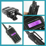Rugby Radios UK Baofeng £40 UK BaoFeng Bundle UV-82 Transceiver + Soft Case, Programming+cable, Antenna, Mic BAOFENG UV-82 Dual Band Handheld Transceiver Radio Walkie Talkie Package includes : 1 x BAOFENG UV-82 Dual Band FM Transceiver - 136/174 and 400-520 Mhz Soft Case Extended 1/4 wave 3.2db Gain Antenna - NA771 2 Pin Programming cable and software Speaker Microphone - clip mic 1 x 7.4V 2800mAh BL-8 Battery 1 x Dual Band Antenna standard rubber duck antenna 1 x User Manual 1 x Earphone for free 1 x Deskt