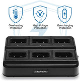 Six-Way Charger for Baofeng 888S T99Plus H777 - 6 Batteries /Radios same time