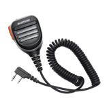 Baofeng water resistant speaker mic with coiled cable for clear radio communication