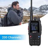 QYT Quad Band Handheld Two Way Radio KT-8R 4Band Outdoor Intercom Color Display