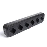 Zastone 6 way UV-5R rapid charger in black with six charging slots for radio batteries