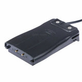 Unbranded BaoFeng BF-888S battery eliminator for radio communication with black plastic casing