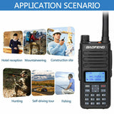 Baofeng BF-H6 VHF UHF radio with display and keypad, suitable for various outdoor activities