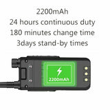 Baofeng BF-H6 VHF UHF radio with 2200mAh battery for extended use and standby times