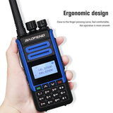 Baofeng BF-H7 dual band radio with ergonomic design and clear display for comfortable use