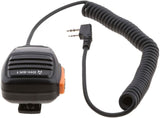 BaoFeng rainproof speaker mic with curly cable for clear communication in outdoor environments
