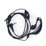 Baofeng UV-3R headset replacement with black over-ear design and microphone for radio communication