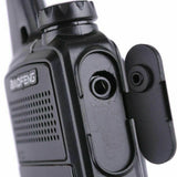 Baofeng UV-3R headset replacement accessory showing headset port on black radio communication device