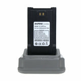 Baofeng UV-9R battery replacement on charging dock for efficient power management
