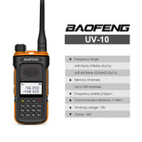 Baofeng UV10 two-way radio UK featuring LCD display and easy-to-use controls for seamless communication