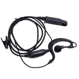Black Baofeng UV9r earpiece headset with microphone and clip for walkie talkies
