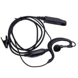 Black Baofeng UV9r earpiece headset with microphone and clip for walkie talkies