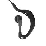 Black Baofeng UV9r earpiece headset with ear hook and microphone for radio communication