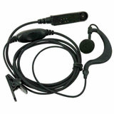 Black Baofeng UV9r earpiece headset with microphone and clip for radio communication