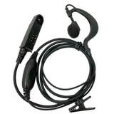 Black Baofeng UV9r earpiece headset with microphone and clip for walkie talkies and radio communication