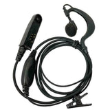 Black Baofeng UV9r earpiece headset with microphone and clip for walkie talkies and radio communication
