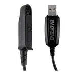 Baofeng UV9R programming cable with USB connector for easy programming of walkie talkies