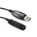 Baofeng UV9R programming cable USB connector and radio connector for walkie talkies