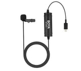 BOYA BY-DM1 Lightning mic with lavalier clip-on microphone and long cable for clear audio recording