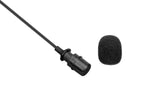 BOYA BY-M1 Pro lavalier microphone with black foam windscreen for clear audio recording