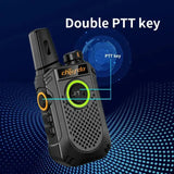 CHIERDA TC18 UHF portable radio with double PTT key for clear communication in various environments