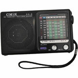 CMiK KK-9 portable AM FM SW radio receiver with multi-band functionality and built-in speaker