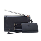 DEKKO portable AM FM radio with extendable antenna and battery compartment for on-the-go listening