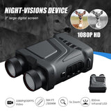 Unbranded digital night vision binoculars with 3 inch screen, 1080 HD, 5x zoom, and infrared LED