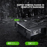 Unbranded digital night vision monocular with 4X optical magnification for clear visibility in darkness