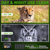 Digital night vision monocular with clear day and night use for wildlife observation