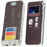 Digital voice recorder 8GB UK in sleek design with LCD display and simple controls for easy recording