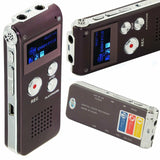 Unbranded digital voice recorder 8GB UK with built-in speaker and easy control buttons