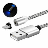RUGBY RADIOS 3 in 1 magnetic charging cable UK with LED light and durable braided design