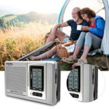 Indin portable pocket radio UK with clear AM/FM reception, perfect for outdoor camping activities