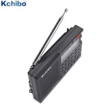 Kchibo D6110 airband digital receiver black portable radio with telescopic antenna and keypad
