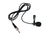 Unbranded lapel mic for radio communication with clip and flexible cable for clear audio recording