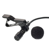 Unbranded lapel mic for radio communication with clip and foam windscreen for clear audio capture