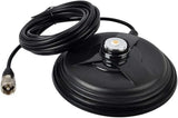PNI magnetic mount for CB radio with a durable base and attached coaxial cable for easy installation